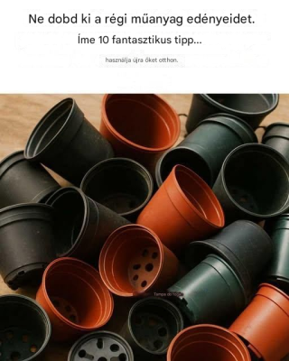 10 kreatív ötlet a műanyag edények újrafelhasználására