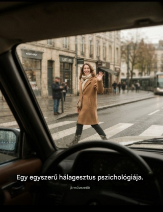 A forgalomban való köszönés gesztusa felfedi a személyiségedet.