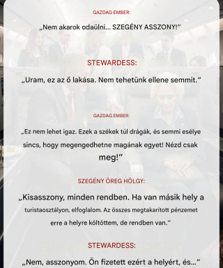 Gúnyt űzött egy idős asszonyból az üzleti osztályon – de aztán a pilóta mondott valamit, amitől mindenki megríkatott.